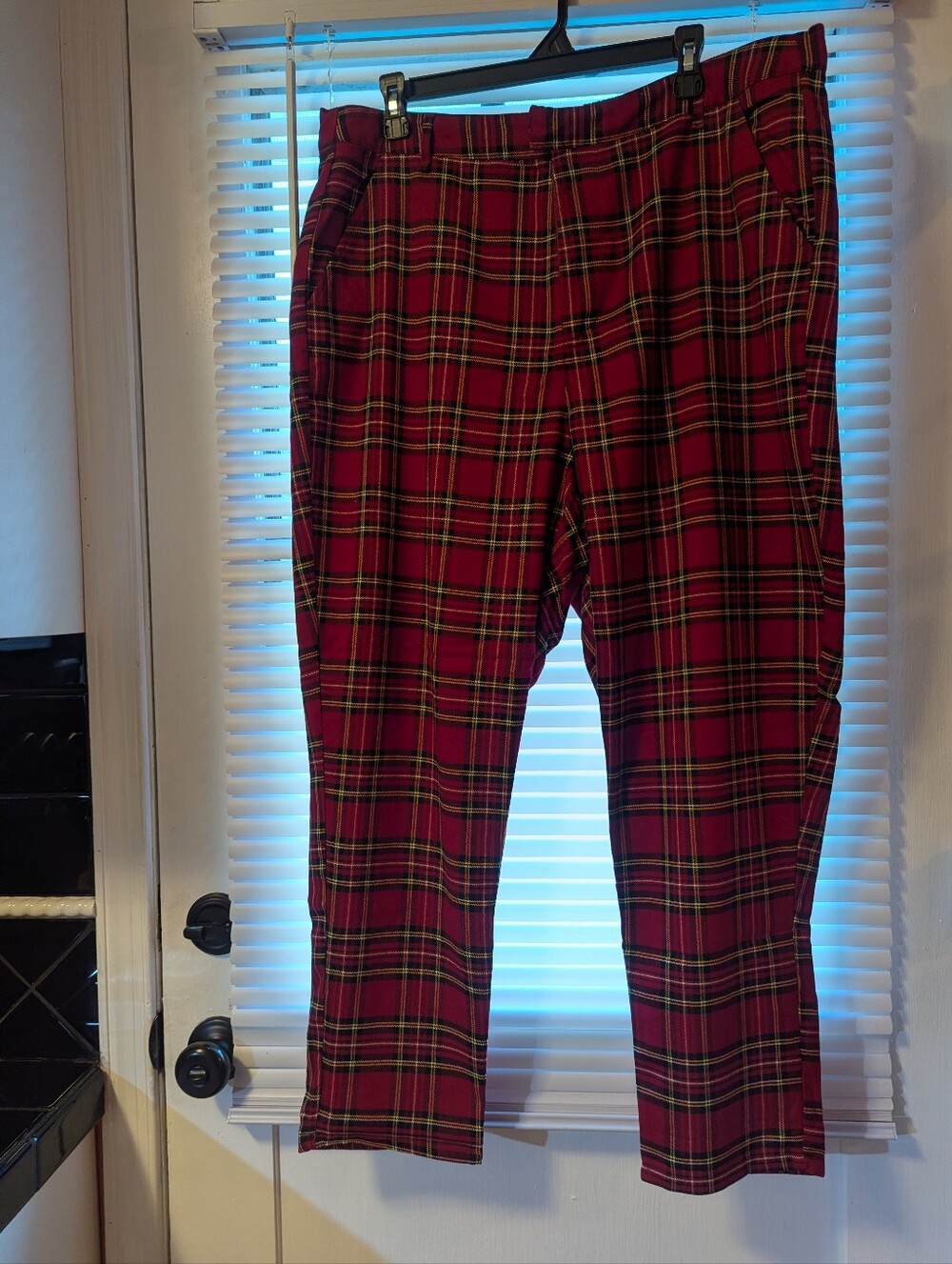 Red Plaid Women’s Pants